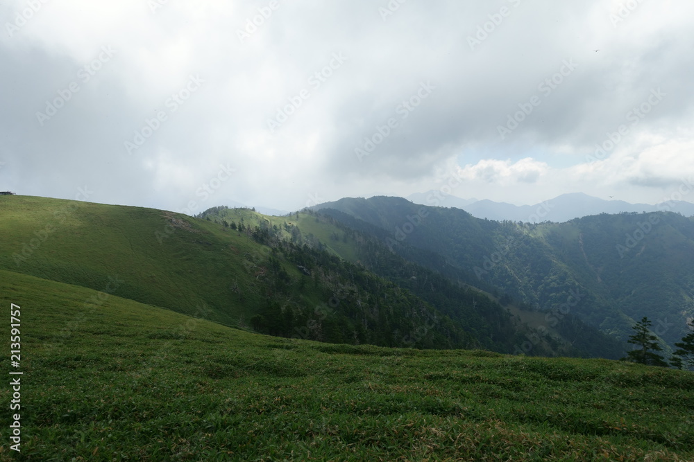 日本の徳島の剣山 日本の徳島の剣山