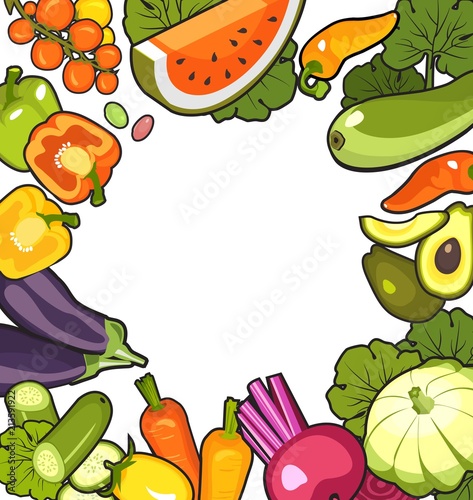 collection of ripe vegetables photo