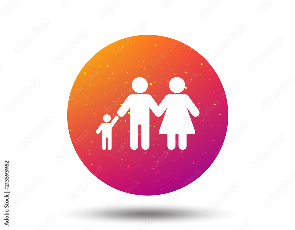 Family icon. Father, mother and child sign. Family icon. Father, mother and child sign.