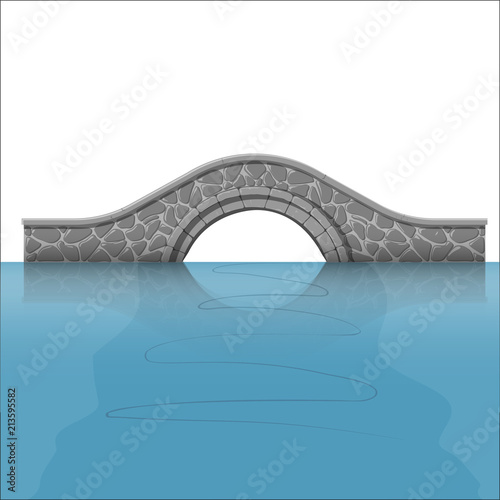 stone bridge over the river.