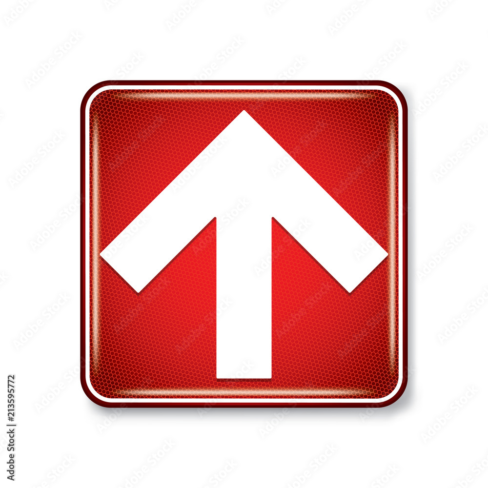Vector and illustration graphic style,UP Arrow Symbol,Warning icon on white background,Attracting attention Security First sign,Idea for presentation EPS10. Vector and illustration graphic style,UP Arrow Symbol,Warning icon on white background,Attracting attention Security First sign,Idea for presentation EPS10.