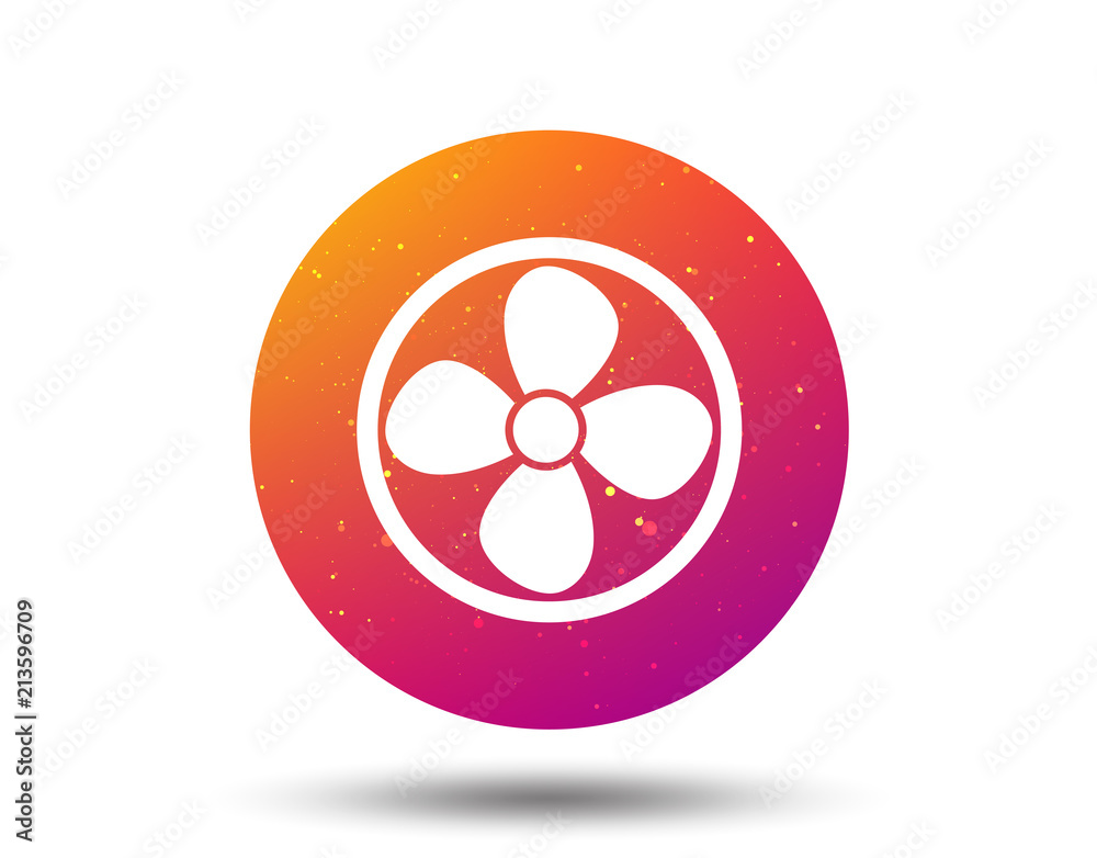 Ventilation icon. Air ventilator or fan sign. Ventilation icon. Air ventilator or fan sign.