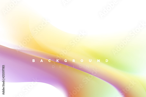 Holographic paint explosion design, fluid colors flow, colorful storm. Liquid mixing colours motion concept, trendy abstract background layout template for business presentation, app wallpaper banner