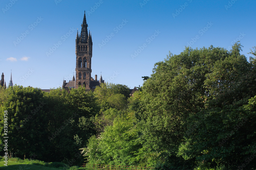 Glasgow University campus gardens 