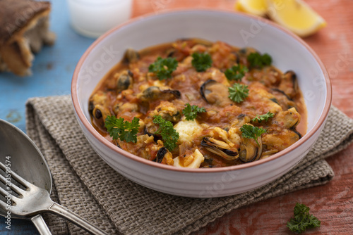 Mussels Saganaki