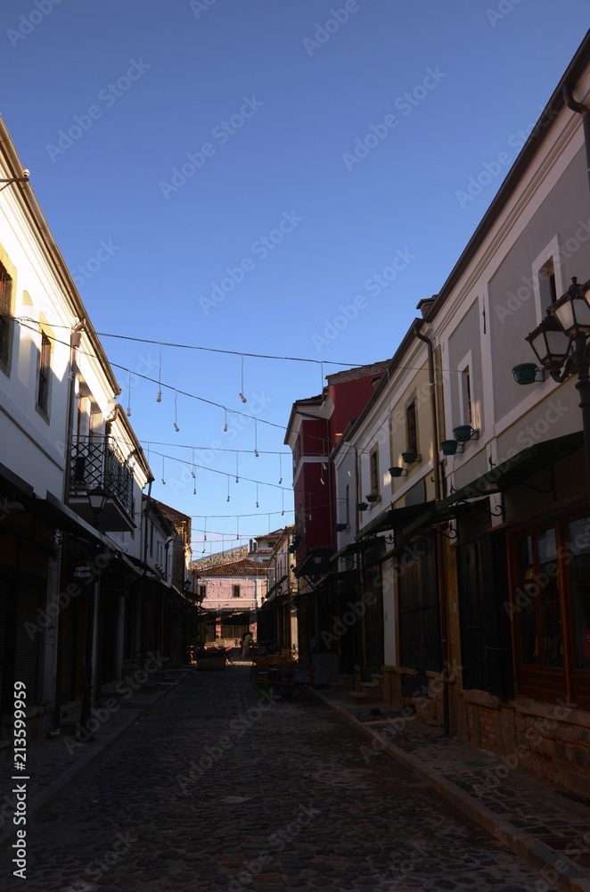 Korça (Albanie) : Vieux bazar


