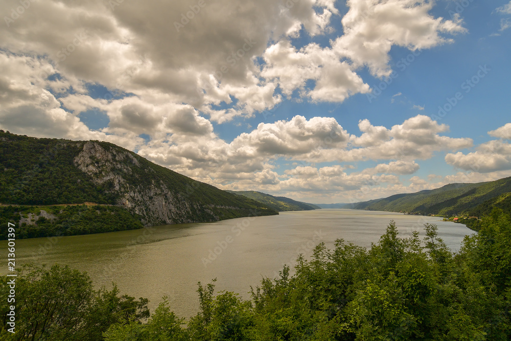  Romania Danube river landscape