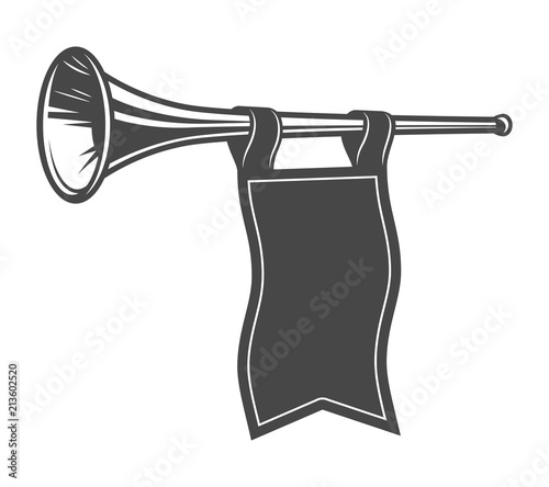 Vintage monochrome fanfare concept