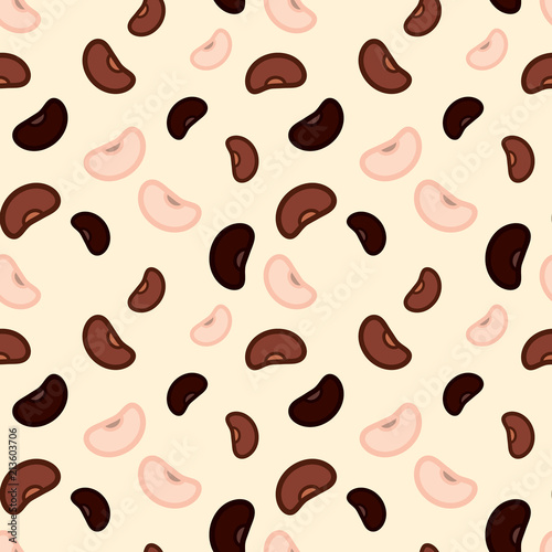 Beans seamless pattern. Vector.