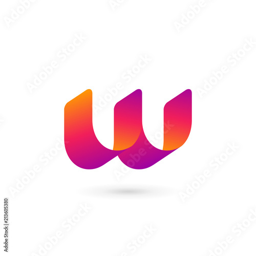 Letter W logo icon design template elements