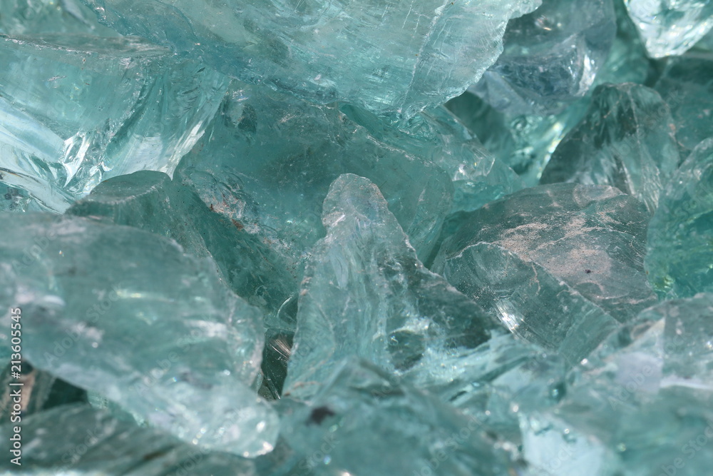 Glassteine eisblau