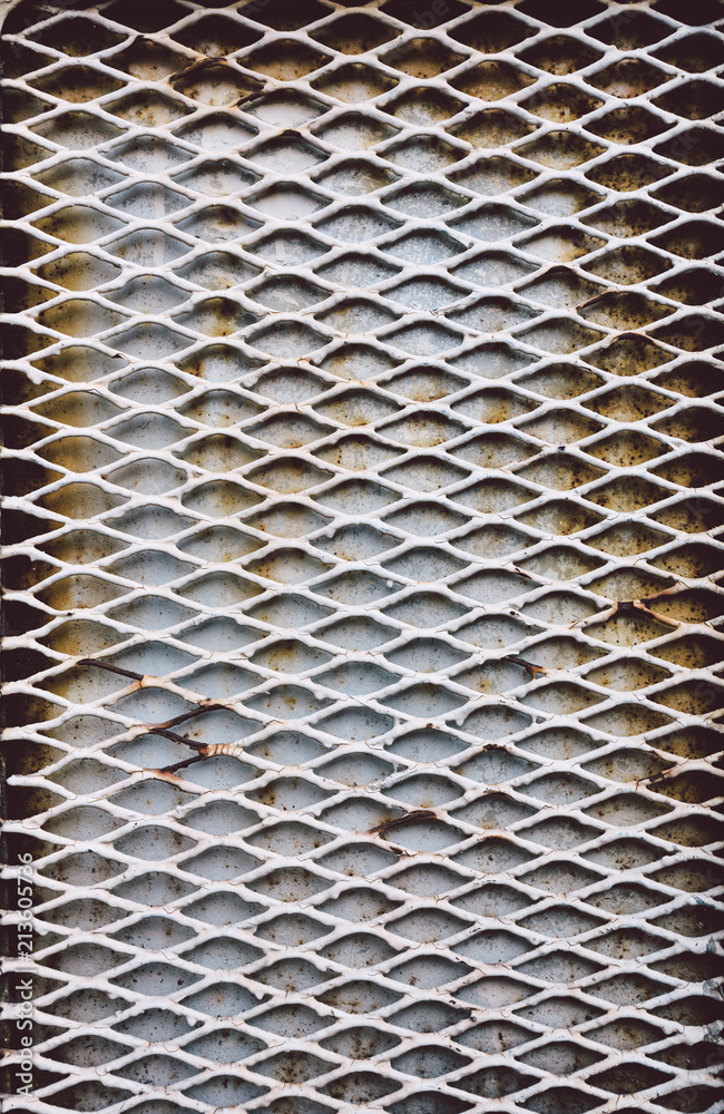 Rusty metal bars on a grunge old metal door. Rusty metal bars on a grunge old metal door.