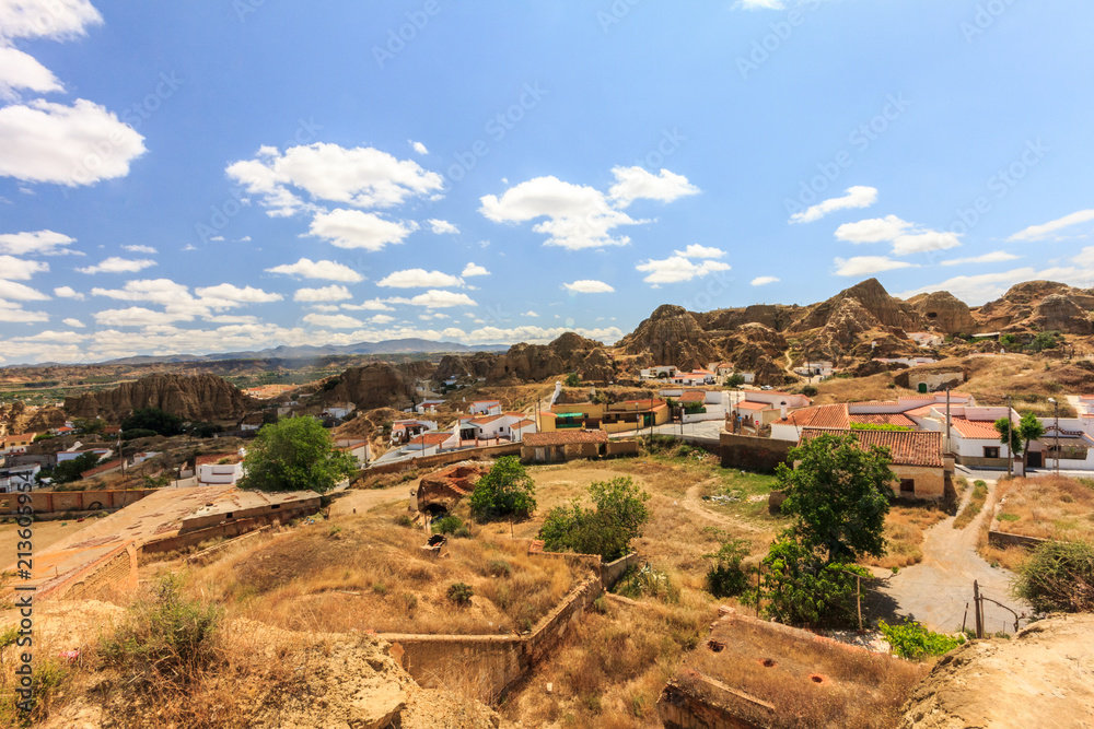 Cave house neighbourhood in Guadix