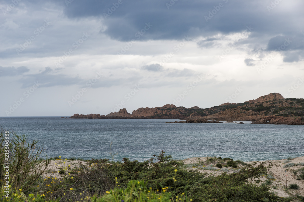the rocks of isola rossa sardinia