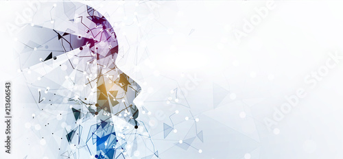 Neural network concept. Connected cells with links. High technology process. Abstract background