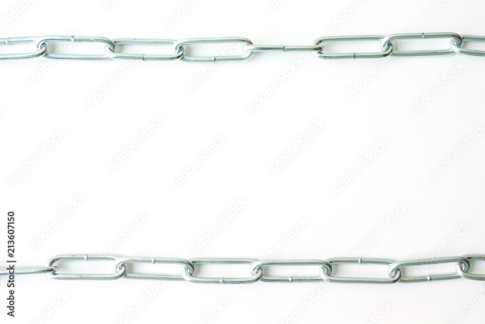 Obraz premium chain on white background