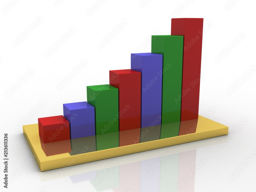 3d rendering Stock market online business concept. business Graph 3d rendering Stock market online business concept. business Graph
