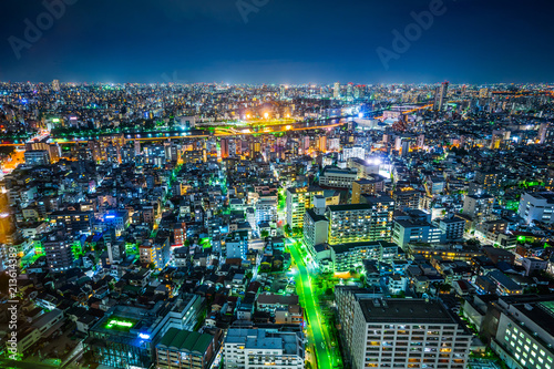 Canvas Print Asia Business concept for real estate and corporate construction - panoramic urb