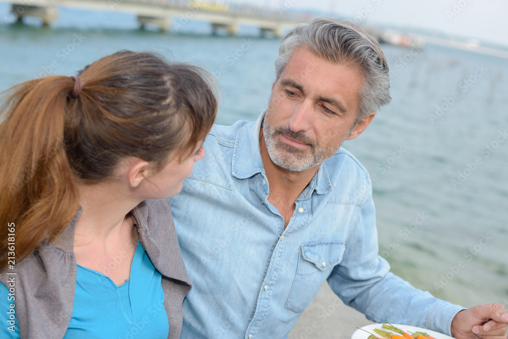Obraz premium dining alfresco style
