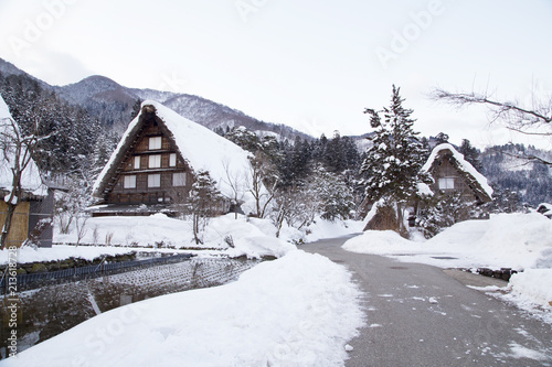 Gassho-style farmhouse in Shirakawa-go