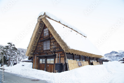 Gassho-style farmhouse in Shirakawa-go
