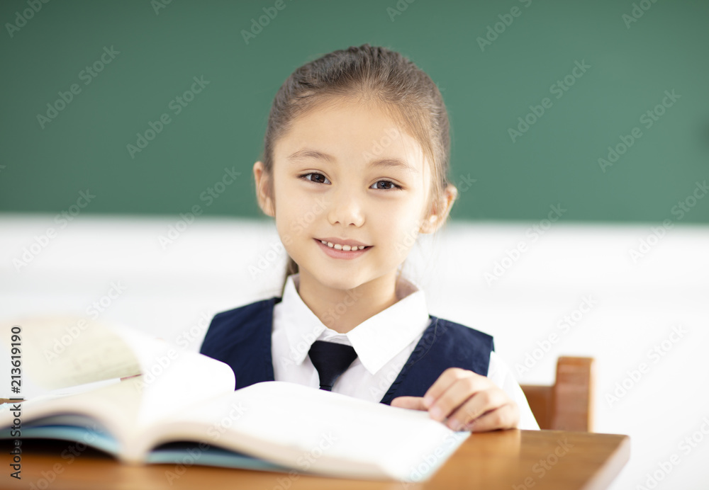 beautiful little girl study in classroom beautiful little girl study in classroom