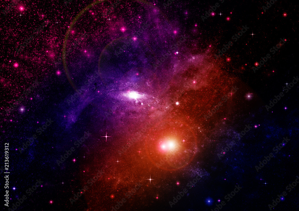 galaxy in a free space galaxy in a free space