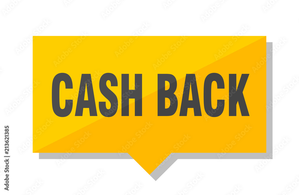 cash back price tag