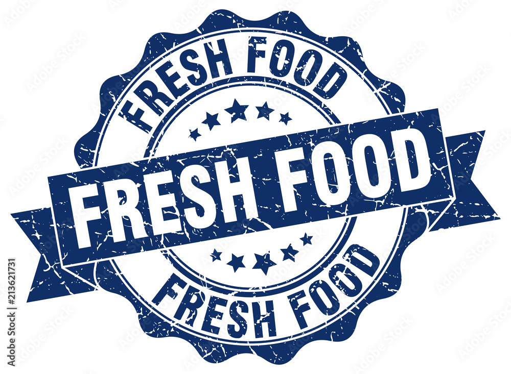 Fototapeta premium fresh food stamp. sign. seal