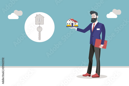 Real State Agent Man