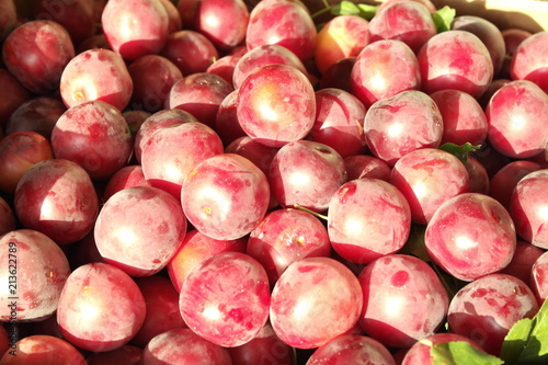 fresh plums mirabella photo
