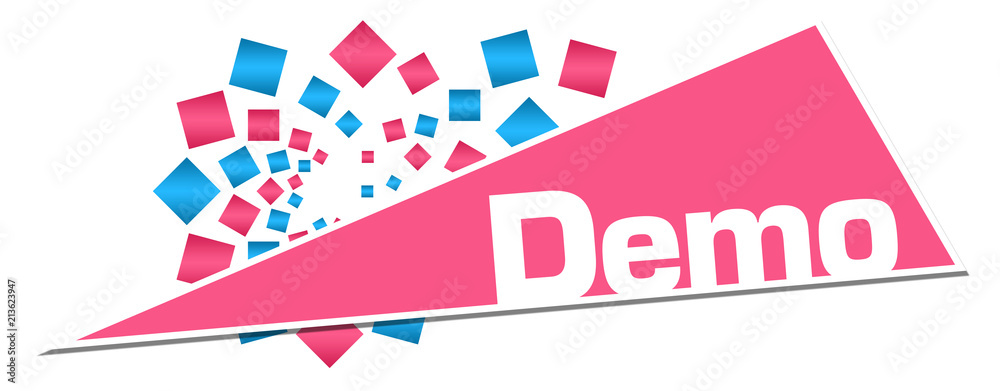 Demo Pink Orange Circular Triangle Demo Pink Orange Circular Triangle