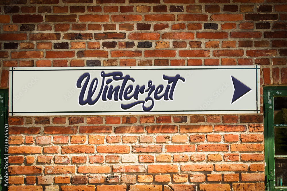 Obraz premium Schild 318 - Winterzeit