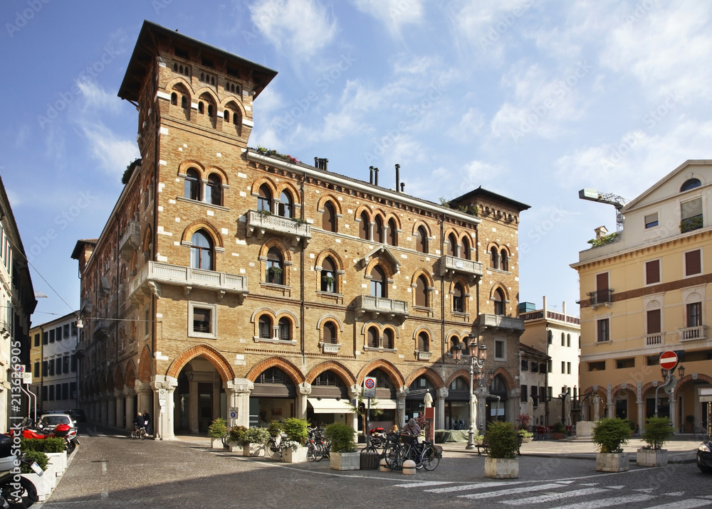 San Vito square in Treviso. Veneto region. Italy