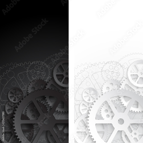 white black gears 01
