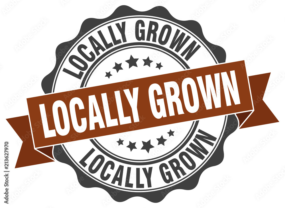 Fototapeta premium locally grown stamp. sign. seal