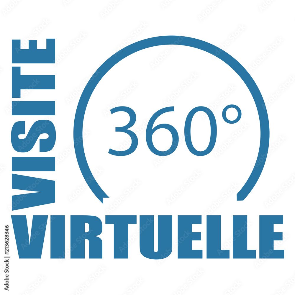 Logo visite virtuelle. Logo visite virtuelle.
