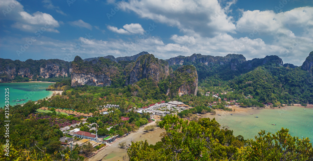 Landscape on Rayleigh's peninsula, Krabi, Thailand