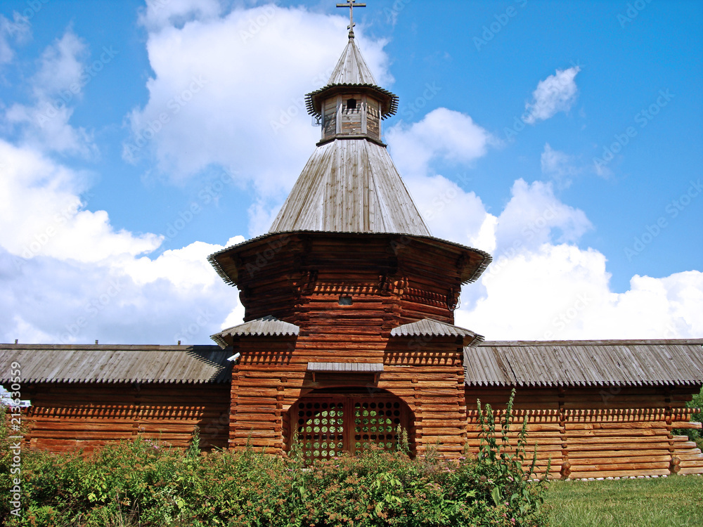 The gate of the ancient Russian monastery of the 16th century. The gate of the ancient Russian monastery of the 16th century.