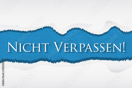 Nicht Verpassen!