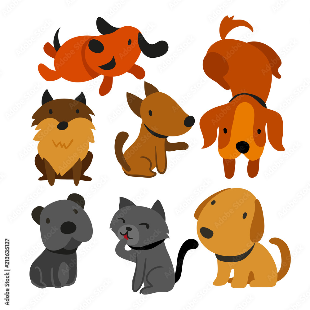 cat and dog vector collection design cat and dog vector collection design