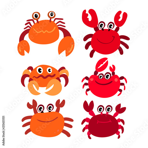 crab vector collection design