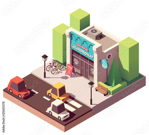 Vector isometric laundromat