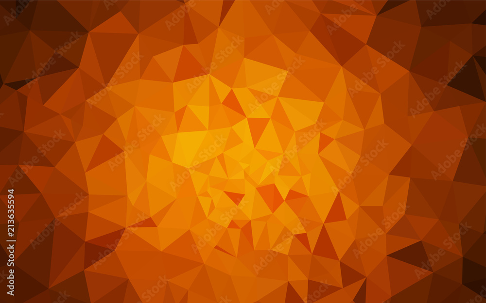 Dark Orange vector low poly texture. Dark Orange vector low poly texture.