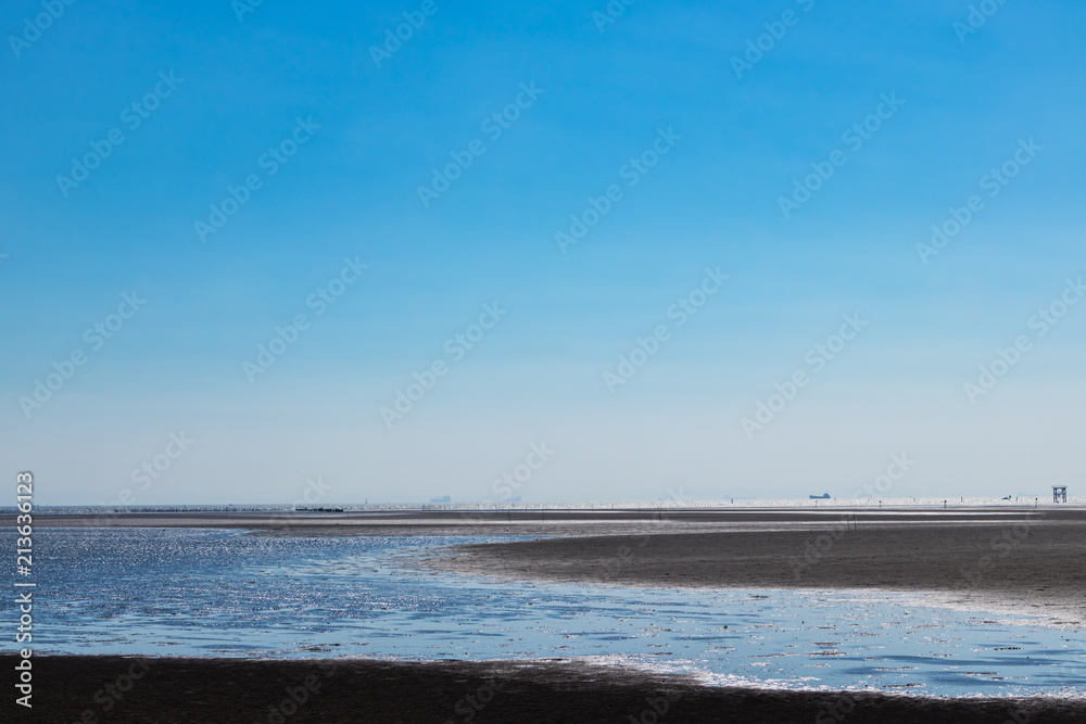 Fototapeta premium (千葉県ｰ湾岸風景)江川海岸から見る川崎方面６
