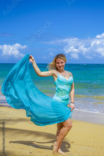 Woman with pareo
