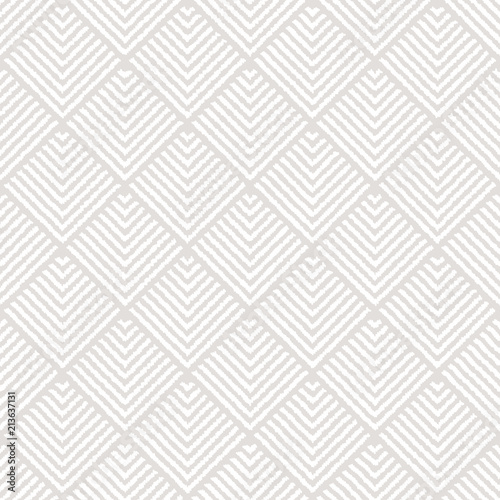 Beige and white striped squ...