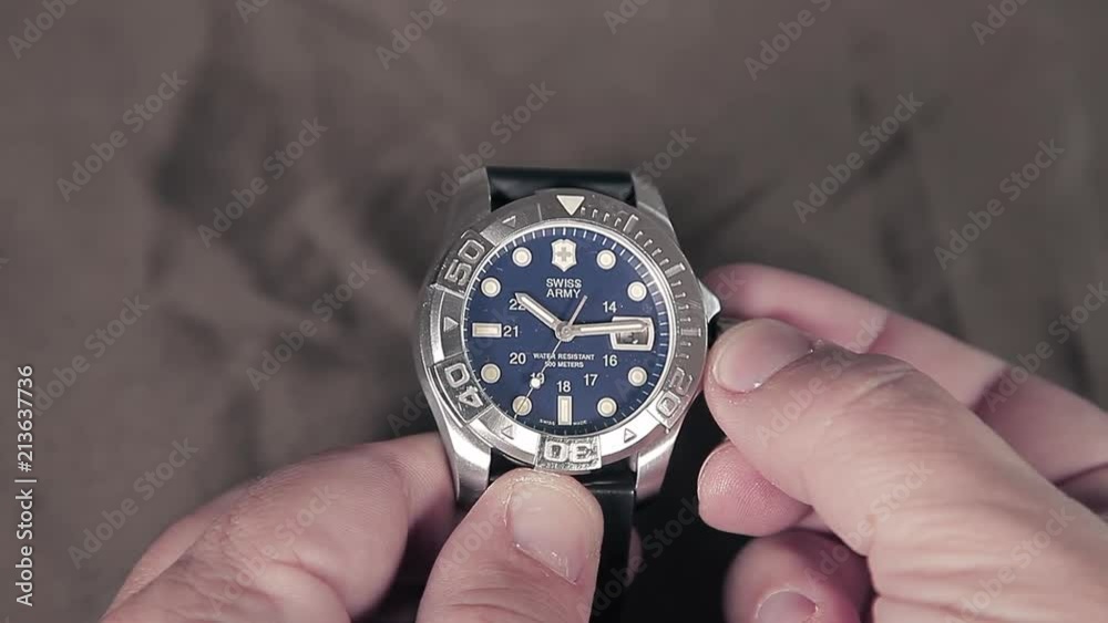 Time for daylight saving time. Advance one hour on a watch Time for daylight saving time. Advance one hour on a watch