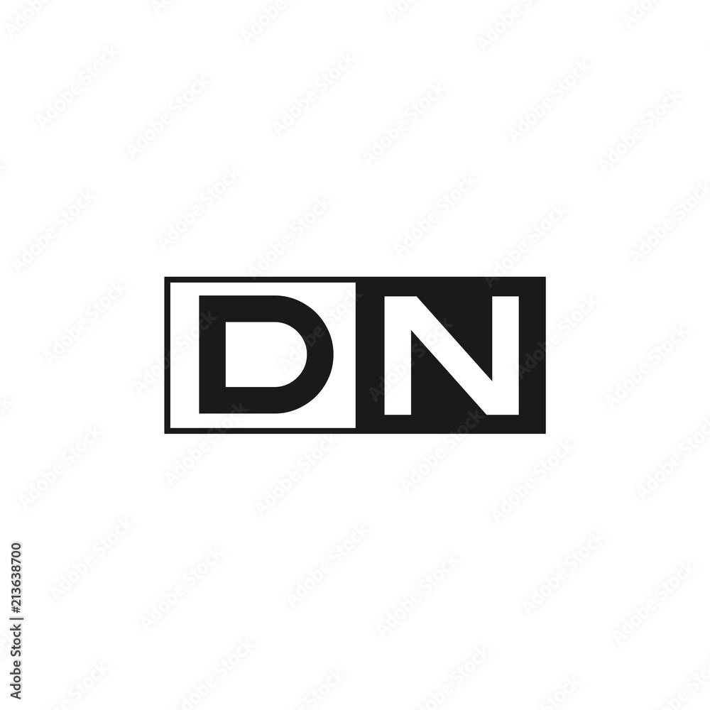 Initial Letter DN Logo Template Design Initial Letter DN Logo Template Design