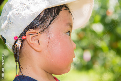 汗をかいた子供の横顔 Stock Photo Adobe Stock 汗をかいた子供の横顔 Stock Photo Adobe Stock